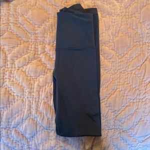 Dark teal lululemon align leggings.